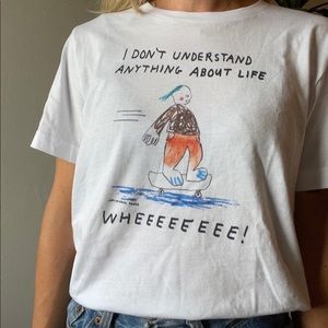 funny pink skateboard graphic tee